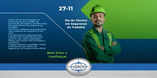Dia do Técnico em Segurança do Trabalho