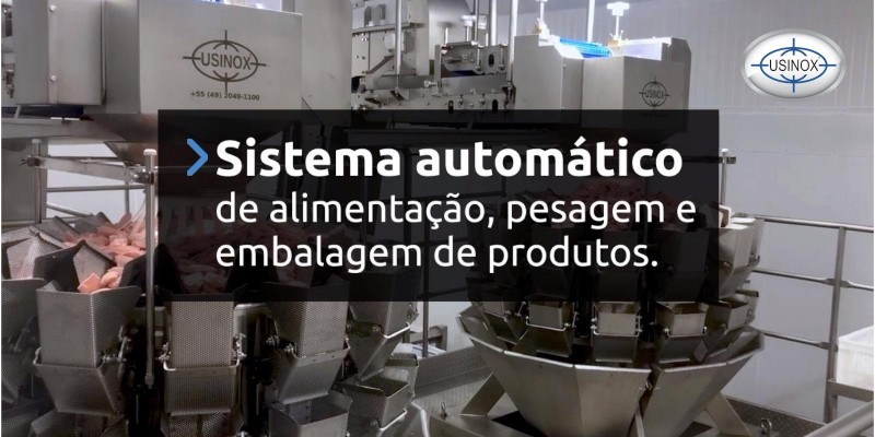 Sistema automático de alimentação, pesagem e embalagem de produtos Sistema automático de alimentação, pesagem e embalagem de produtos