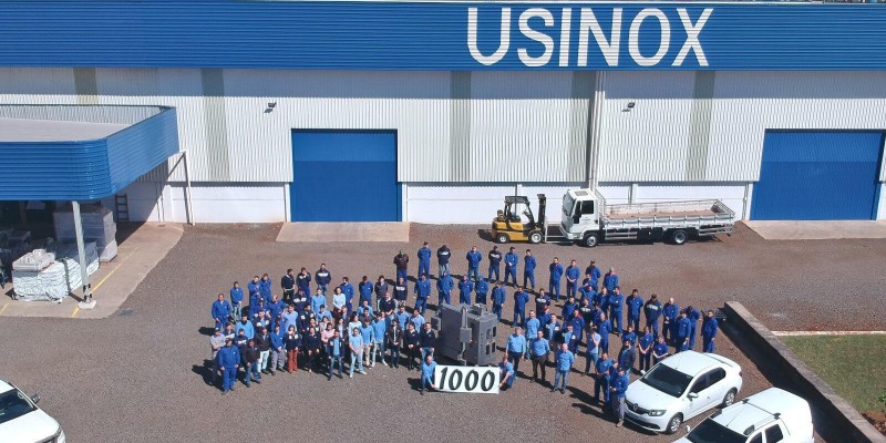 Usinox atinge a marca de 1000 embaladoras fabricadas Usinox atinge a marca de 1000 embaladoras fabricadas