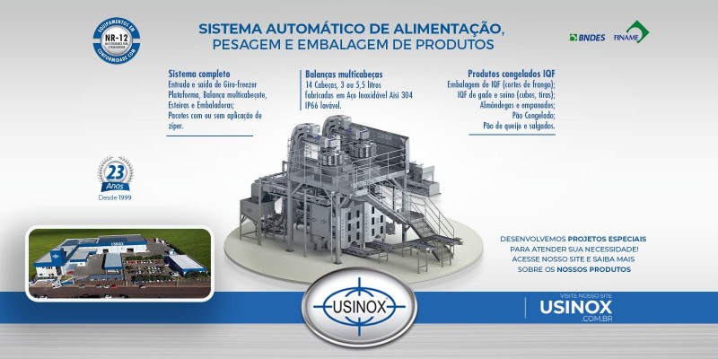 Sistema automático de alimentação, pesagem e embalagem de produtos. Sistema automático de alimentação, pesagem e embalagem de produtos.