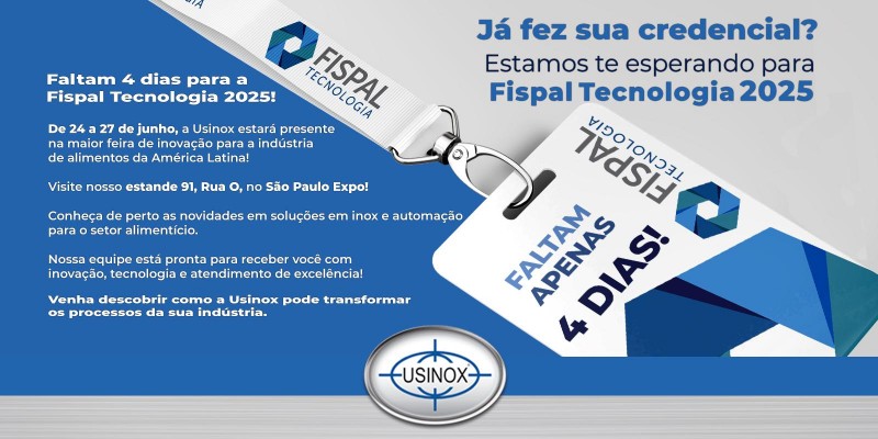 Já fez sua credencial? Estamos te esperando para a Fispal Tecnologia 2025! Já fez sua credencial? Estamos te esperando para a Fispal Tecnologia 2025!
