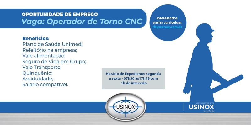 Estamos contratando! Estamos contratando!