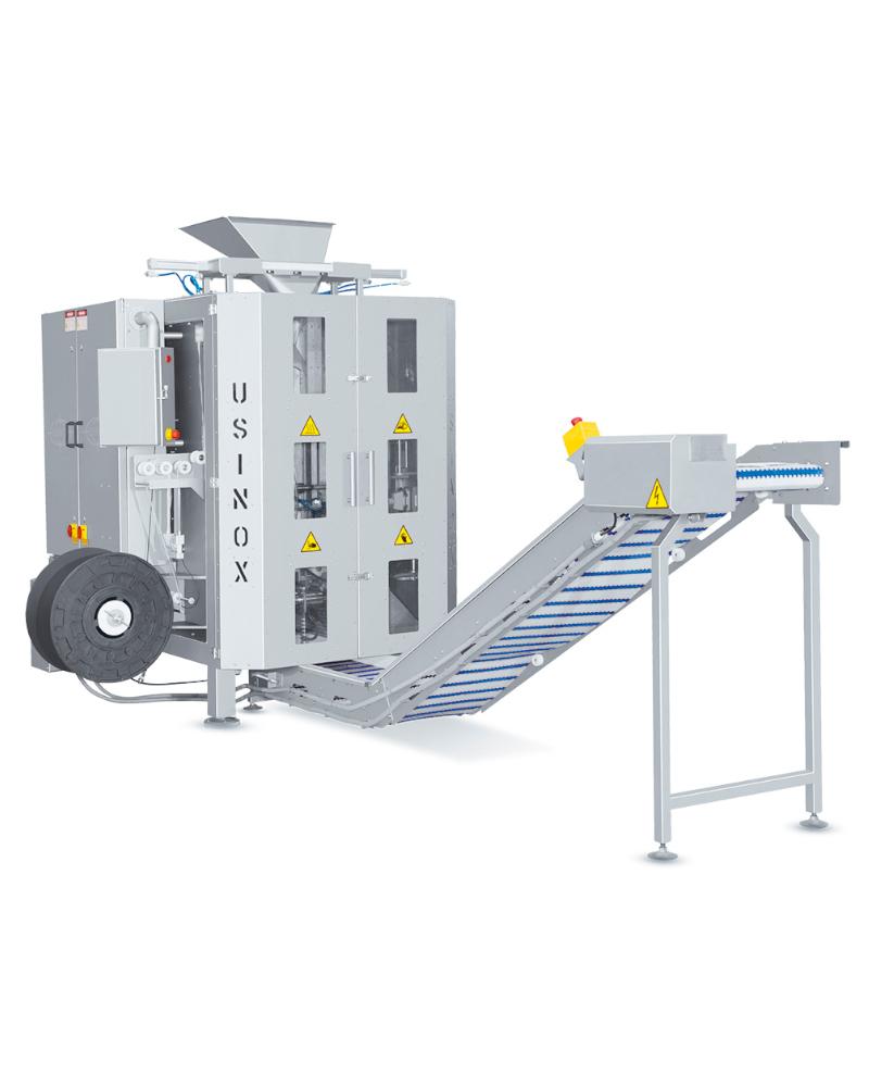 Embaladora vertical com zíper