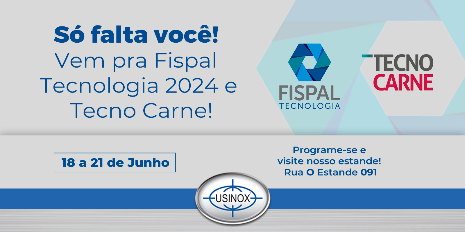 Só falta você! Vem pra Fispal Tecnologia 2024 e TecnoCarne! Só falta você! Vem pra Fispal Tecnologia 2024 e TecnoCarne!