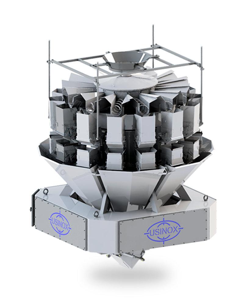 Balança Multicabeçotes para Pesagem de Produtos In Natura ou Temperados